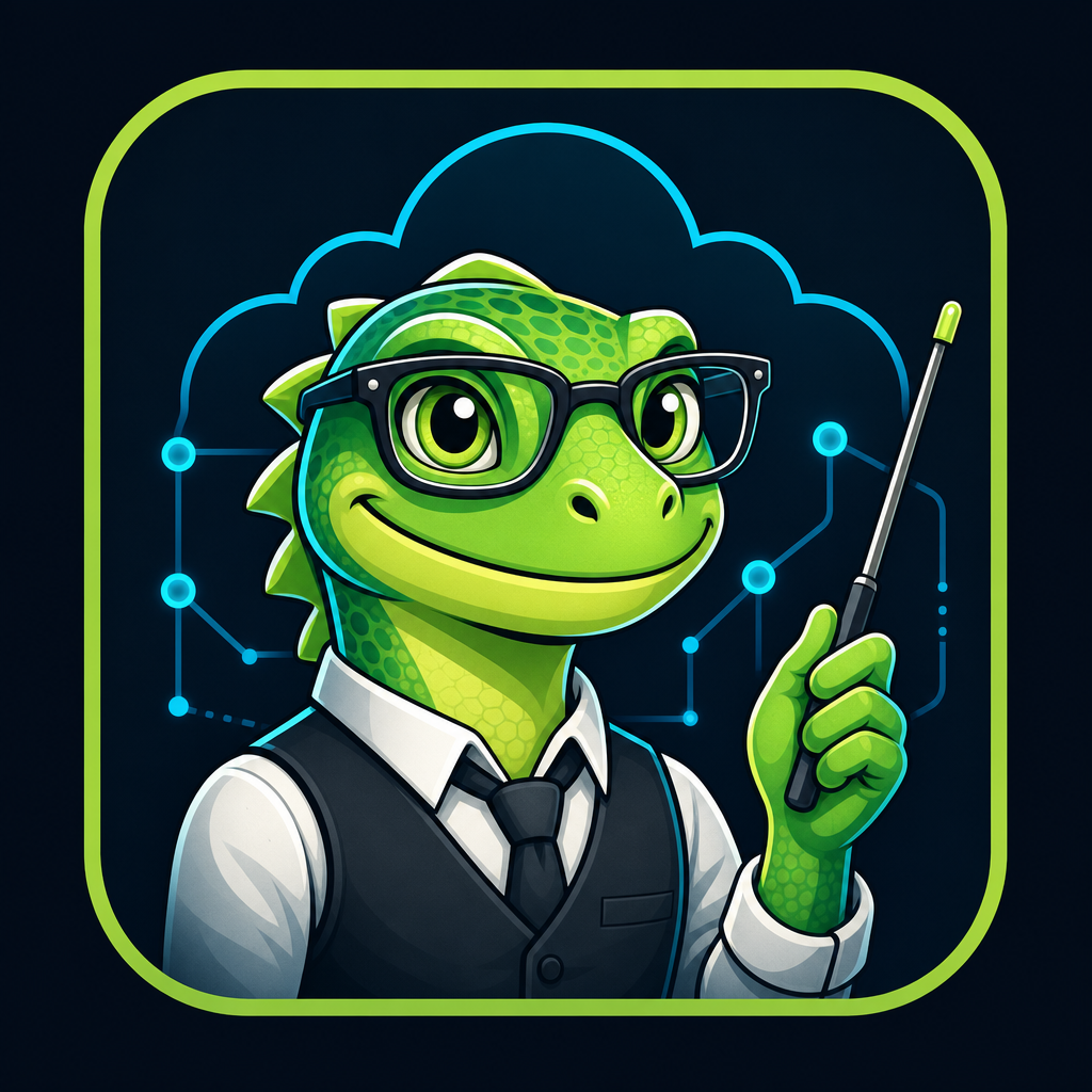 WebLizard Labs lizard teacher mascot